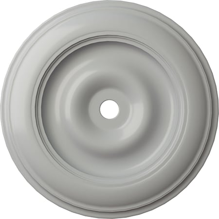 Ekena Millwork Classic Ceiling Medallion (Fits Canopies up to 8 1/4"), Hand-Painted Frost, 44 1/2"OD x 4"ID x 4 "P CM44CLFRF